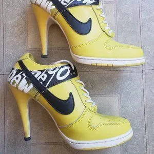 Nike Shoes Womens Yellow Black Design Nike Dunk Sb Heels Runners Shoes Size 85 Poshmark
